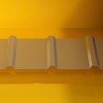 Single trapezoidal profiled sheet